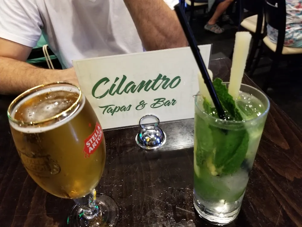Mojito and Stella Artois